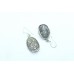 Earrings Silver 925 Sterling Dangle Drop Women Traditional Filigree Hand B662